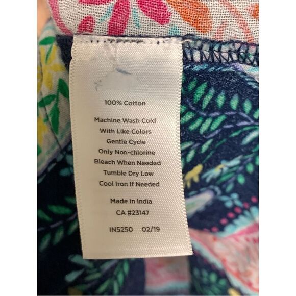 Talbots Women's Paisley Long Sleeve Button Up Shirt Multicolor Size X-L NWOT - Picture 7 of 7